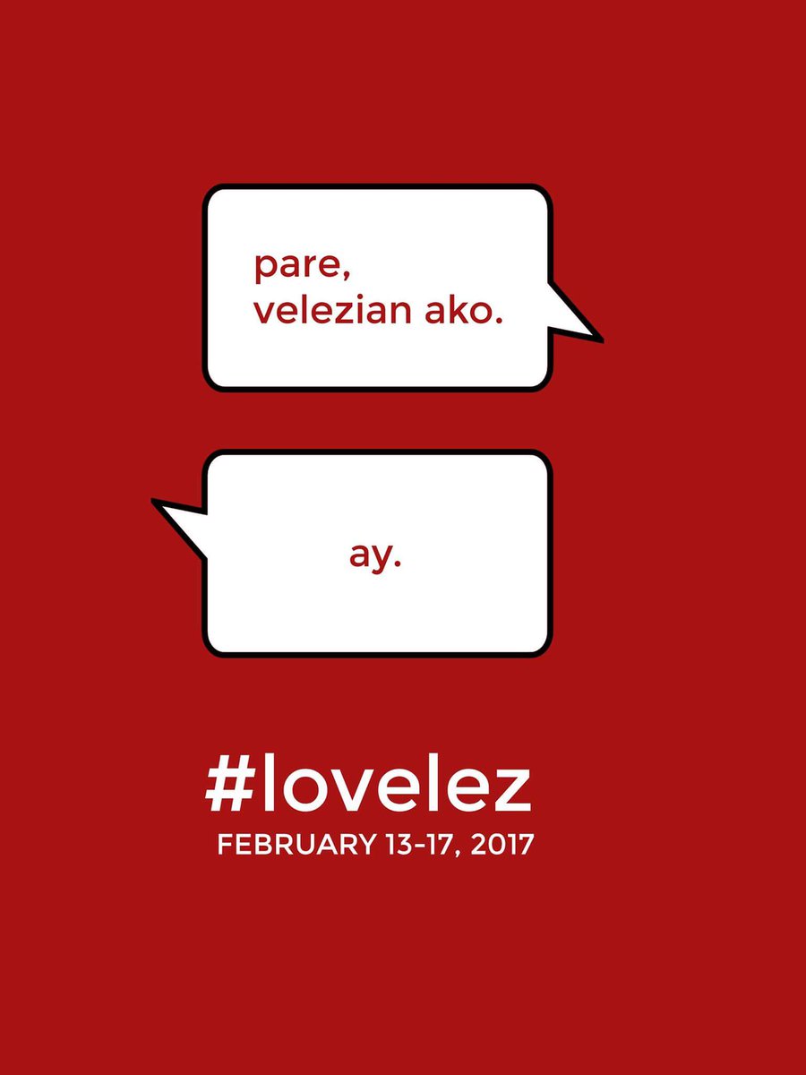 VelezSSC's tweet photo. Mapapa-"AY" ka sa pagmamahal ngayong Valentines. #lovelez

Dropping something better (and sweet) than kamatis this week. *wink wink https://t.co/YVkIjTvwx3