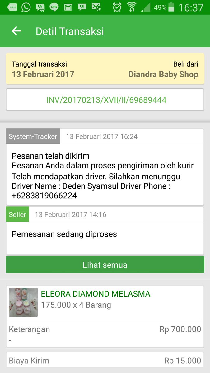 Dear <a href="/tokopedia/">Tokopedia</a> <a href="/TokopediaCare/">TokopediaCare</a> driver sudah menolak pesanan. Tp sistem di toped masih driver itu. Tolong bantu.