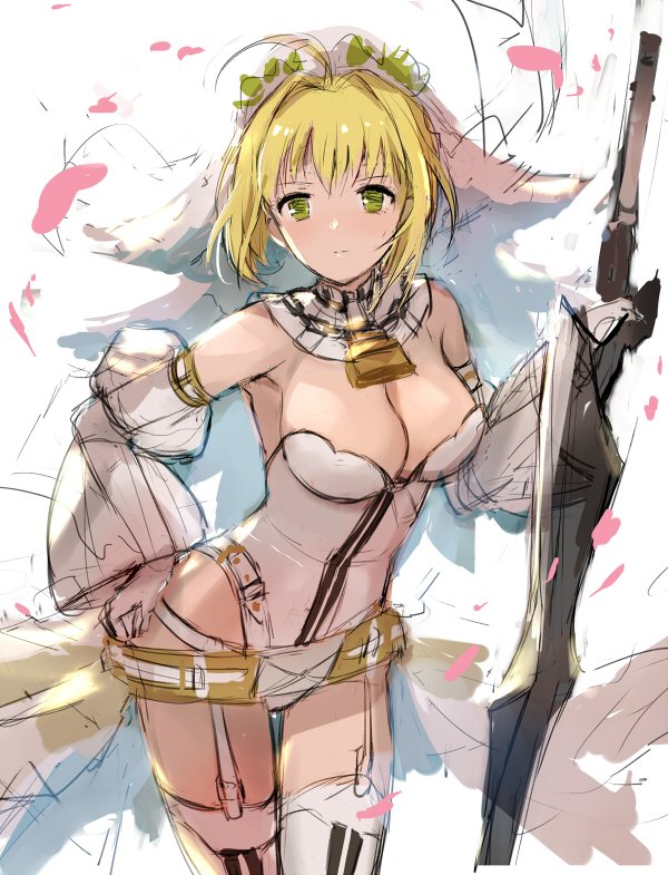 セイバー・ブライド ,ネロ・クラウディウス(Fate) 「らふ 」|77glのイラスト
