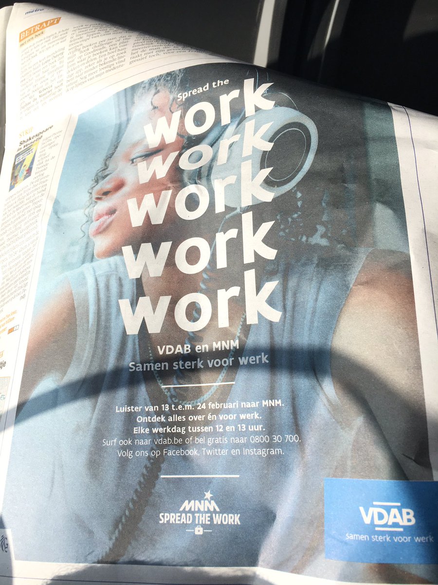 Luister van 13 tot 24 februari naar #MNM tussen 12u en 13u en ontdek alles over werk #VDAB - straks  eerste uitzending!