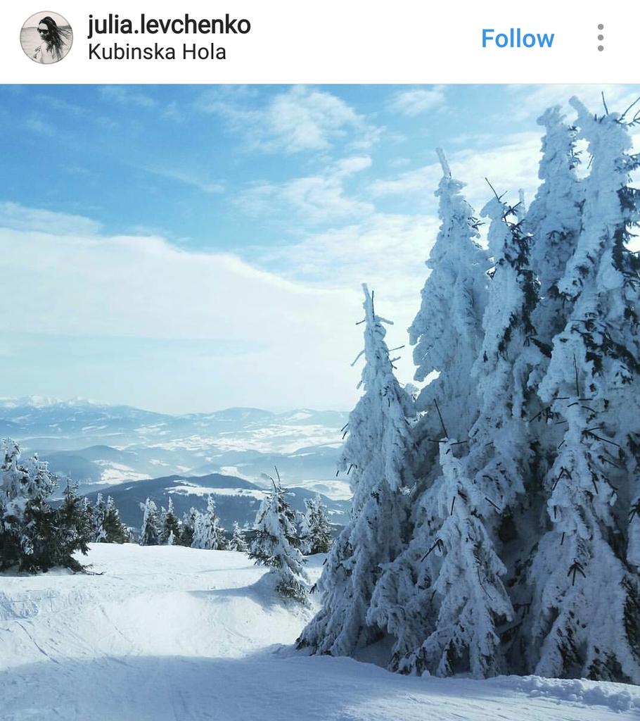 Good morning from #KubinskaHola, Ski Park kubinska.sk 😊 Ukrainians #LoveSlovakia