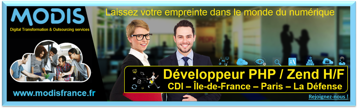 AkkodisFrance's tweet photo. [#Digital #Jobs News] Développeur #PHP / Zend H/F #Paris https://t.co/SVeBdV0CoT #emploi #CDI #Idf #API #LeanStratup https://t.co/LGTpZT29GQ