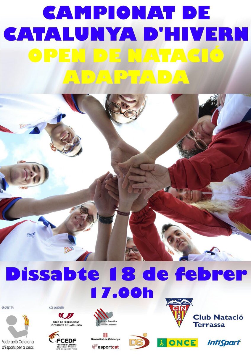 Aquest dissabte 18 de Febrer a les 17h celebrem al Club el CAMPIONAT DE CATALUNYA! No us el perdeu!! #CNTERRASSA