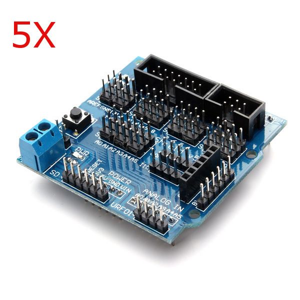 DIYElectroDeals's tweet image. 5Pcs UNO R3 Sensor Shield V5 Expansion Board For Arduino #arduino #diysensor buff.ly/2l8jjJI