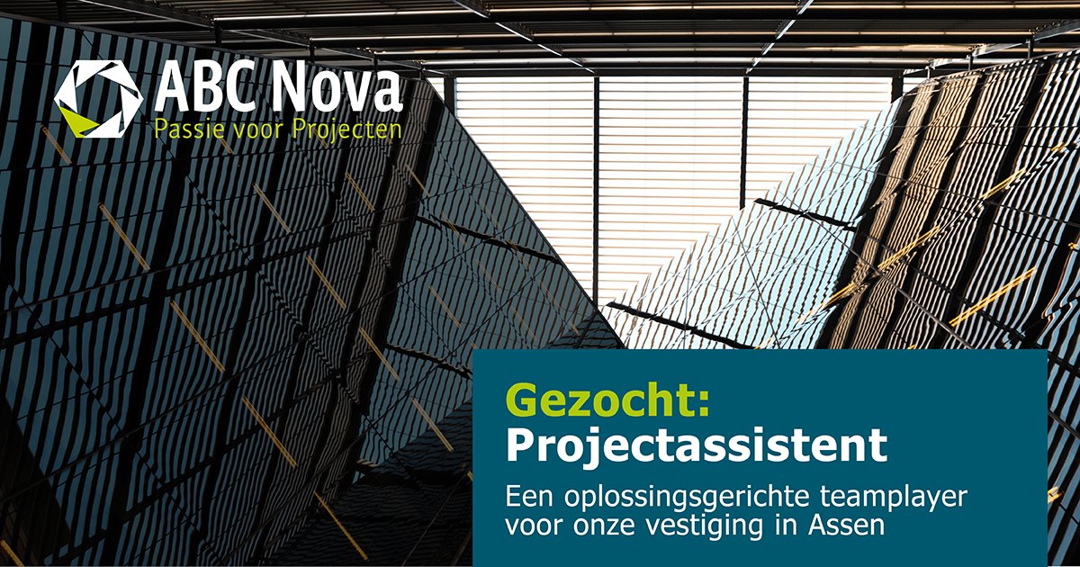 Voor onze vestiging in #Assen zoeken wij een projectassistent, bekijk de vacature op onze website wp.me/P3WNRB-LC #vacature
