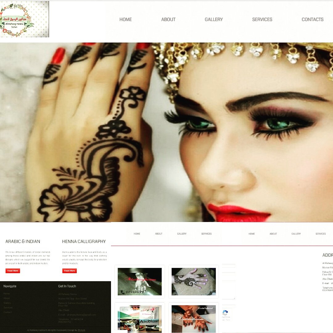 Try_Yum's tweet photo. #tryyum #webdesign #Latest #project 
#alraheeqhenna #abudhabi #beautysalon 

https://t.co/NRrojW426U
Design by
https://t.co/Ha9nbZFP52 https://t.co/1MR2h2uSPq