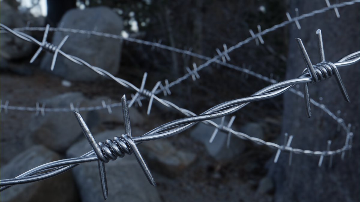 Maplestick On Twitter Made Some Barbed Wire In Class Today Using One Of Eat3d S Tutorials Filmic Blender - how to make a barbed wire fence in roblox