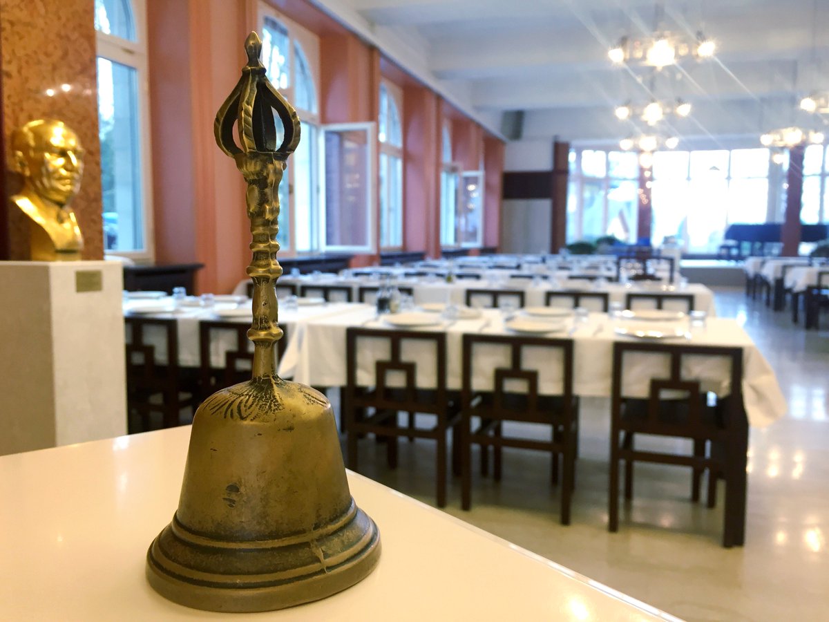 The first #ring is for #silence, the second invites our #ladies to sit down, the third invites our young #gentlemen to take their seats.