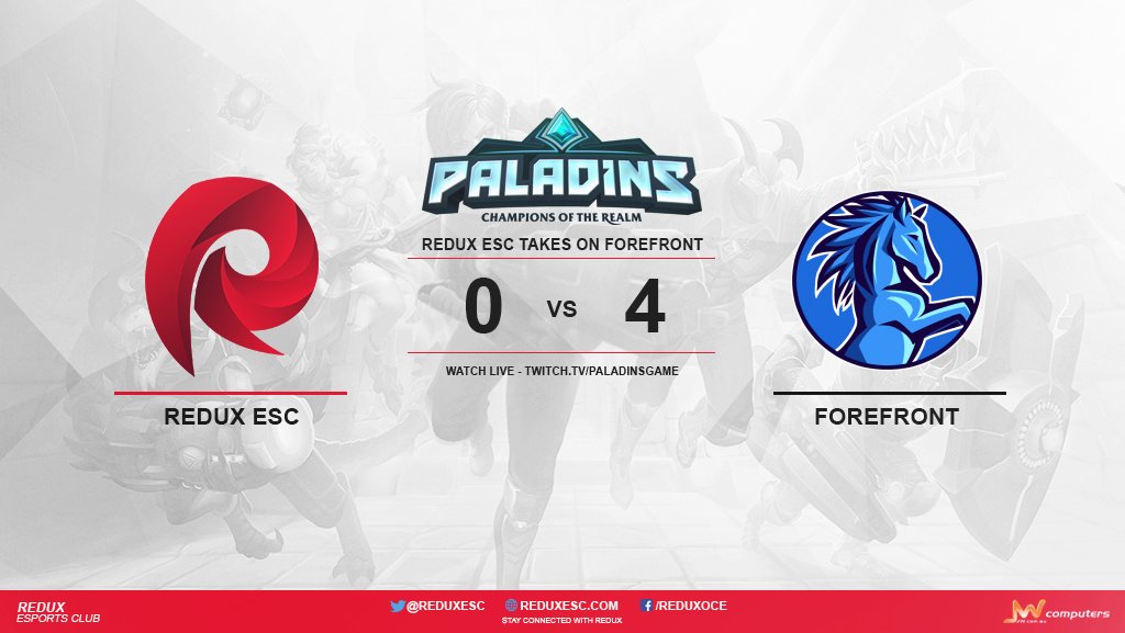 ReduxESC's tweet photo. #RDXPaladins Take a hard loss against @ForefrontEsport after some risky draft picks, they have been eliminated but will be back next week! https://t.co/PQtdmCL7Ca