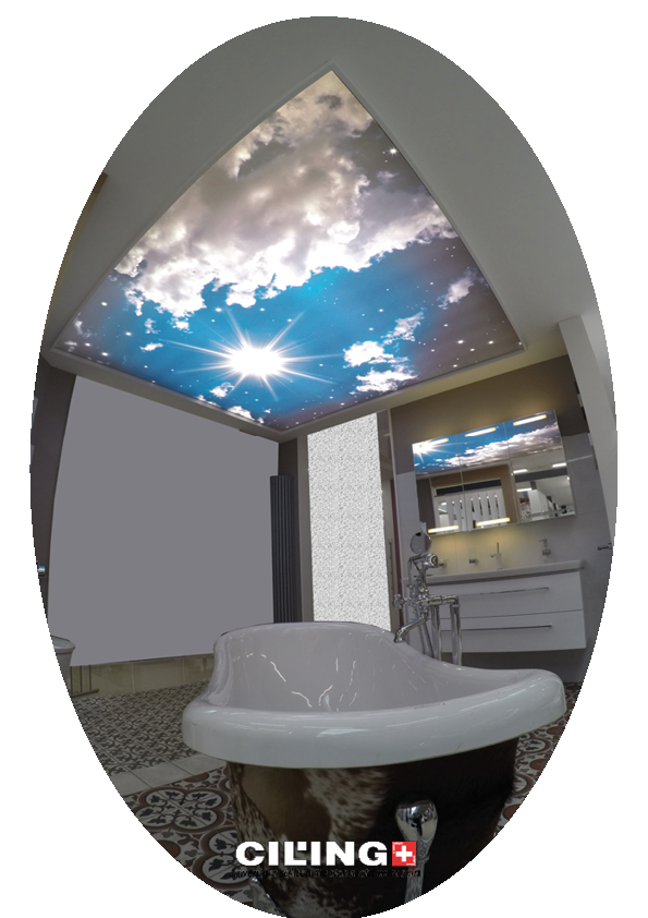 ciling_decken's tweet photo. Fehlen nur noch #Badewasser, #Rosenblüten und der #Valentinstag kann kommen! Ein romantisches Bad unter einer bedruckten #CILING-Decke https://t.co/x5TXexenOk