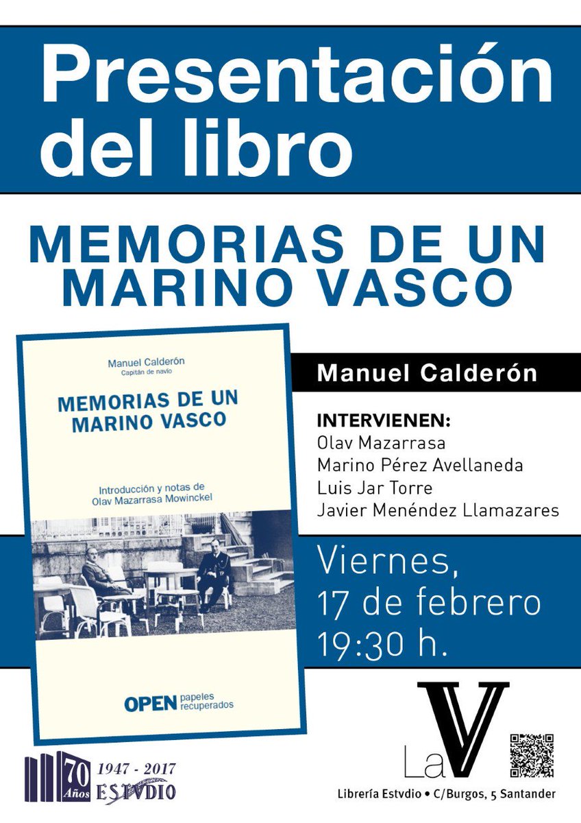 scescritores's tweet photo. Presentación del libro ‘Memorias de un marino vasco’. https://t.co/BACIEJ5q07 https://t.co/cvBuBV7La0
