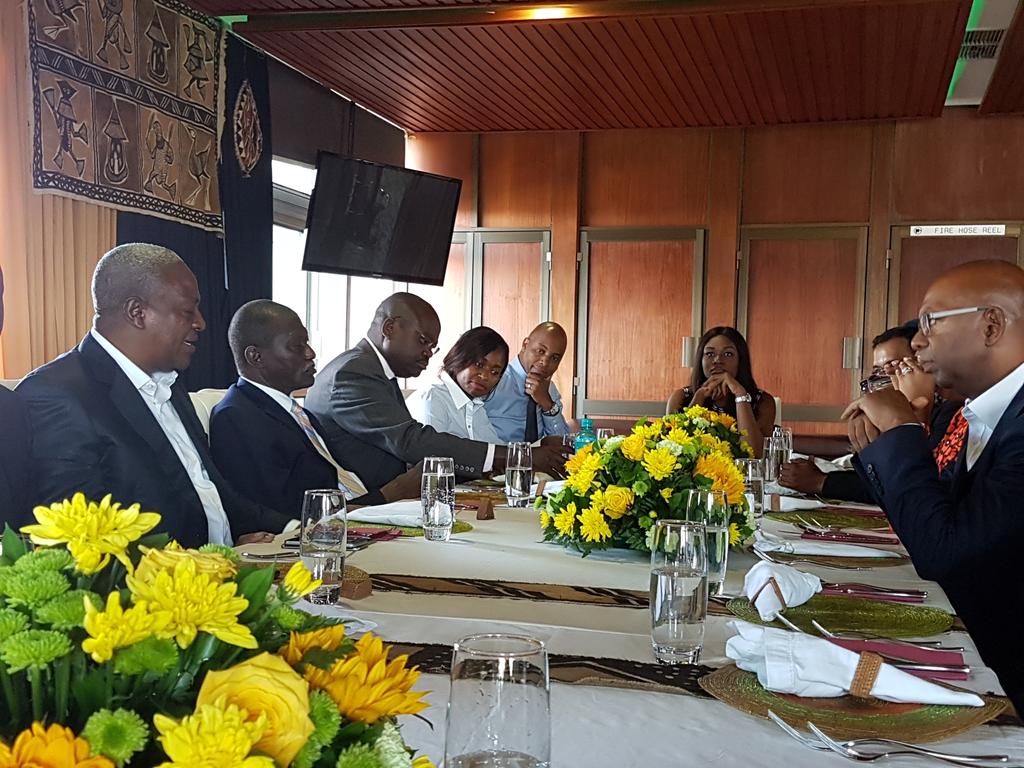 MahamaCentre's tweet photo. Former President @JDMahama with @SafaricomLtd CEO @bobcollymore https://t.co/H81yyrYXnB
