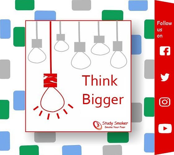 StudySmoker's tweet photo. #think #bigger 
#studysmoker 
#www.studysmoker.com https://t.co/TU2TT8iMJI