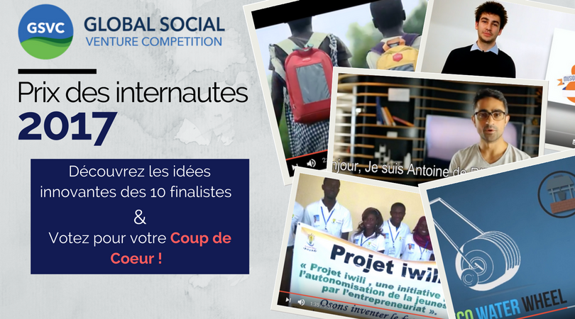 antropiaessec's tweet photo. Dans 3 semaines les 10 projets finalistes #GSVC17 seront à Paris, en attendant, découvrez leur pitch et votez https://t.co/Qme8IXrcEa https://t.co/w5bSpIwdF3