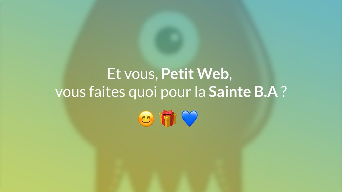 stootie's tweet photo. @petit_web aujourd’hui, c’est la #SaintBA,
Et vous, qu’allez-vous faire comme bonne action ?
#ValentinesDay https://t.co/2zk2Ab0s1X