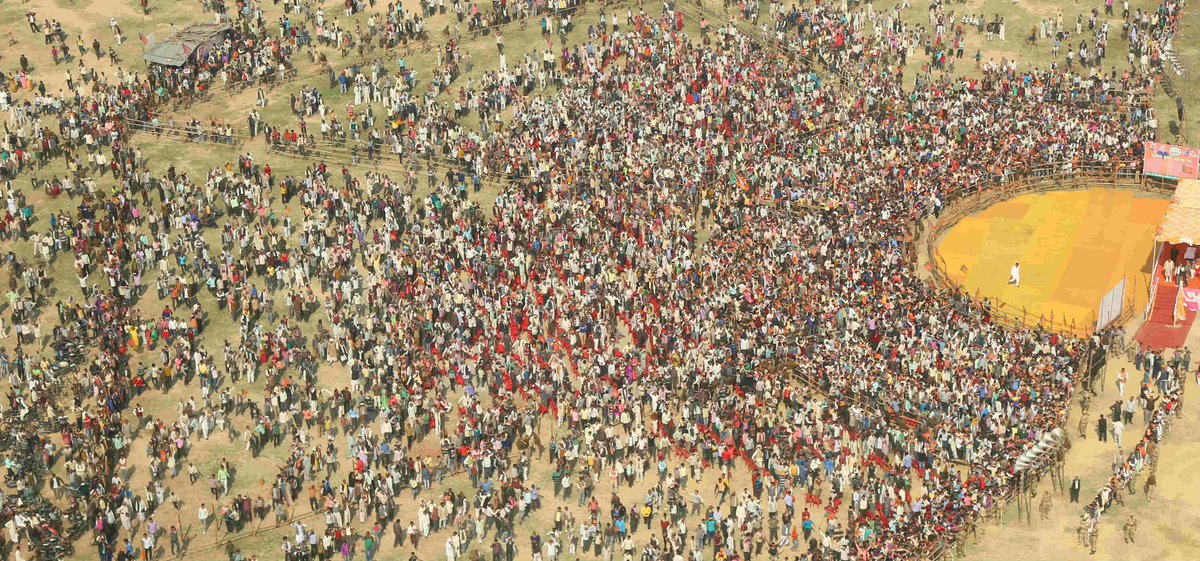 AmitShah's tweet image. चंदौसी में लोगों में गजब का उत्साह दिखा,चेहरों पर परिवर्तन की यह ललक और हृदय में भाजपा के प्रति विश्वास से भाजपा को पूर्ण बहुमत निश्चित है|