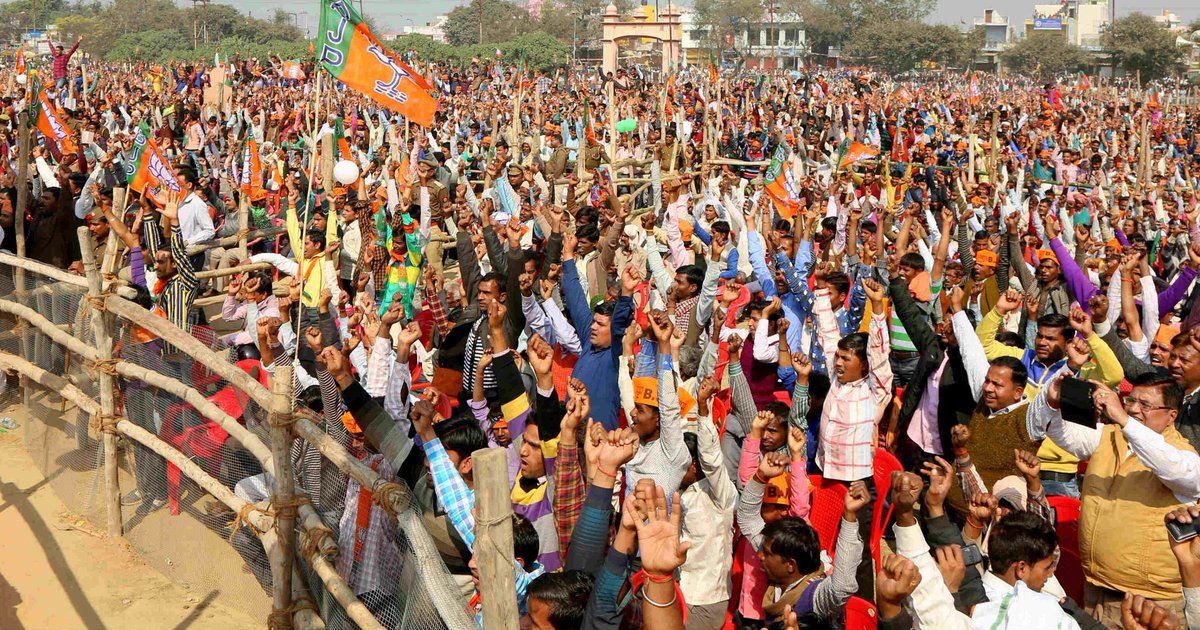 AmitShah's tweet image. चंदौसी में लोगों में गजब का उत्साह दिखा,चेहरों पर परिवर्तन की यह ललक और हृदय में भाजपा के प्रति विश्वास से भाजपा को पूर्ण बहुमत निश्चित है|