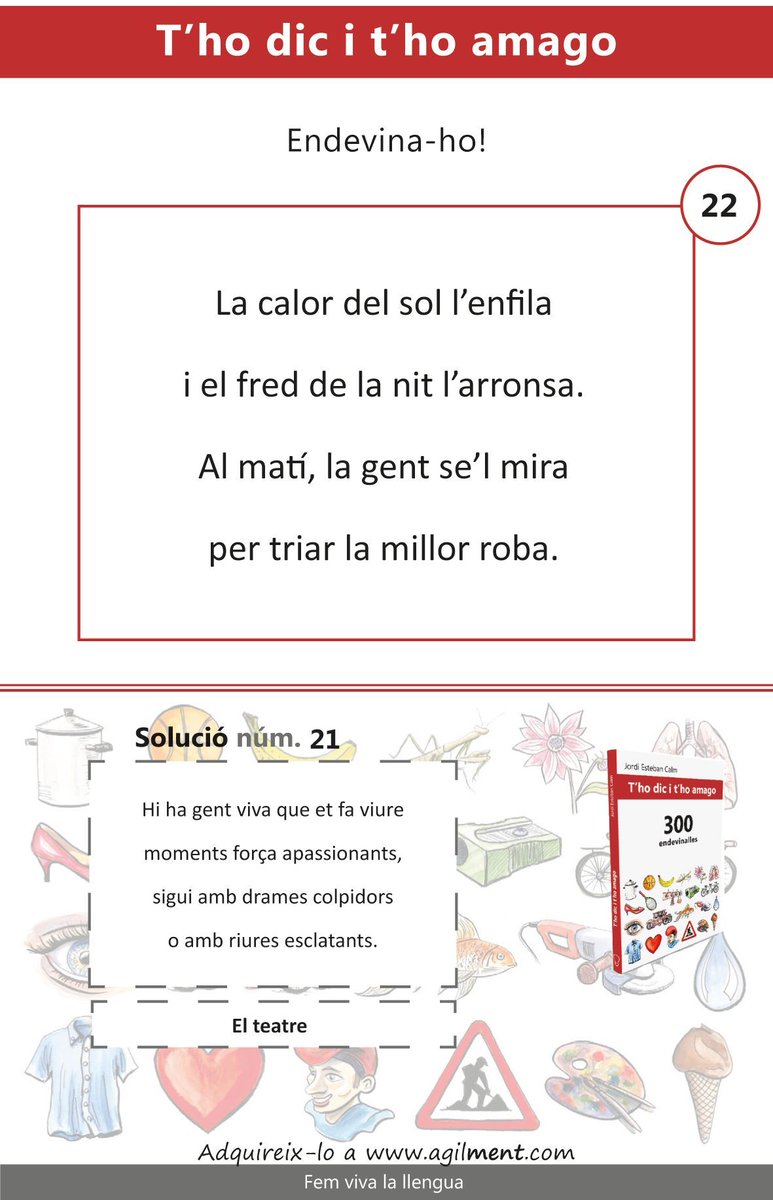 L'endevines? 
T'ho dic i t'ho amago