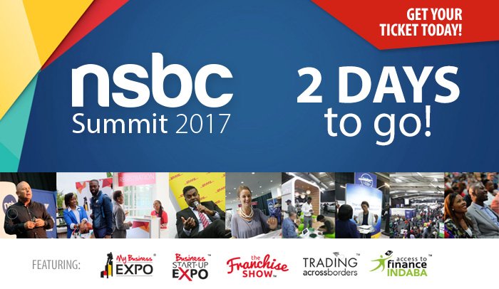 NSBCAfrica's tweet photo. 2 days till #NSBCSummit 2017 Gallagher Convention Center #Joburg #smallbusiness #success Will you be there? https://t.co/Y84kAIEUQV https://t.co/TtKyCnYl7q
