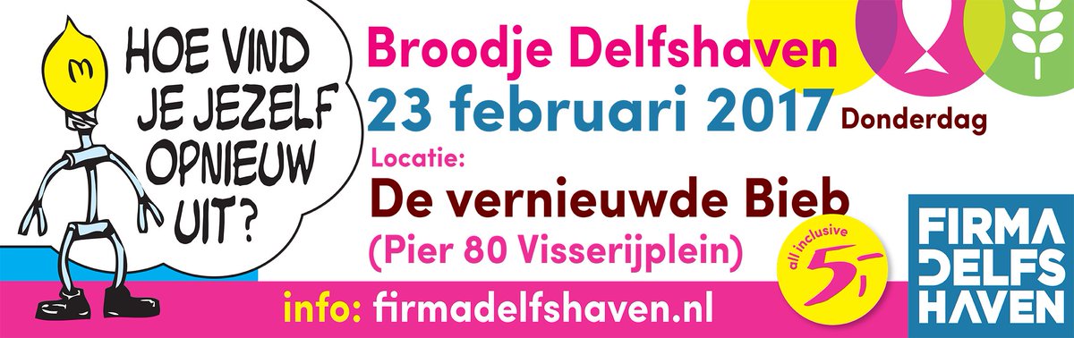 Broodje: Hoe vind jij jezelf opnieuw uit? Do 23 februari. Bibliotheek wijkgebouw Pier 80, meer info en aanmelden: goo.gl/3yh4gm