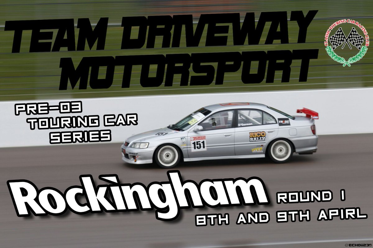 TeamDrivewayM's tweet photo. Round 1 only 8 weeks away !! @CTCRC @RockinghamUK @IOGorman @TsportYaris @vtecdirect https://t.co/cc3MyhxuuU