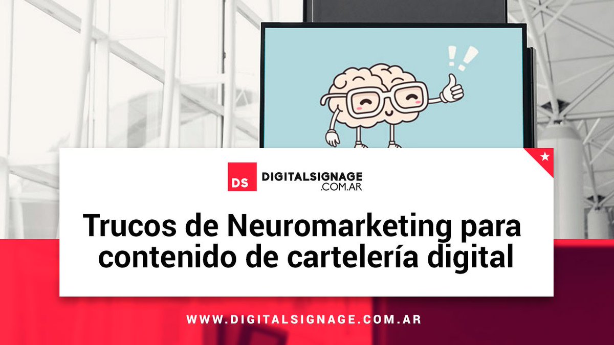 DSignageARG's tweet photo. Trucos de Neuromarketing para contenido de cartelería digital - https://t.co/mEN3ahbXgQ