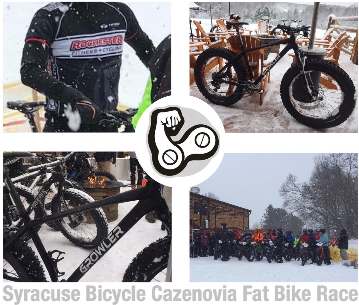 Rochfit's tweet photo. .@HandDowns represented the team yesterday at the @SyracuseBicycle @USACycling #CazenoviaFatBike #Race. @empirebrew @GrowlerBikes @weFATBIKE https://t.co/O18jtxwEuf