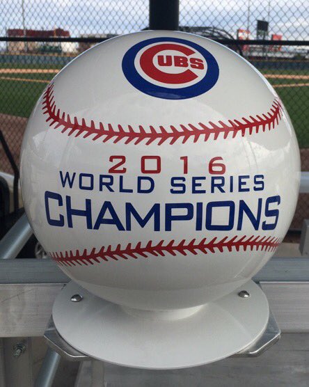 ChrisDeLuca's tweet photo. #Cubs fans, the wait is over. This just happened in Arizona 

@baseballinfocus pic https://t.co/nzIE4rAdiL