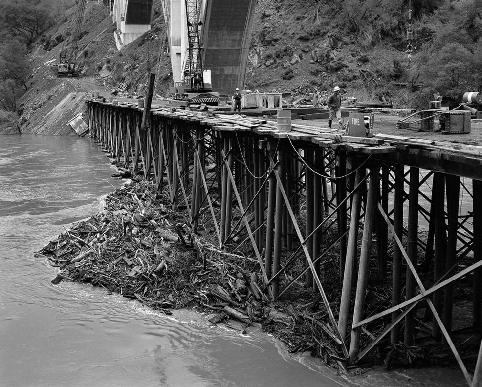 Construction of the oroville dam, the nation's tallest dam, began in