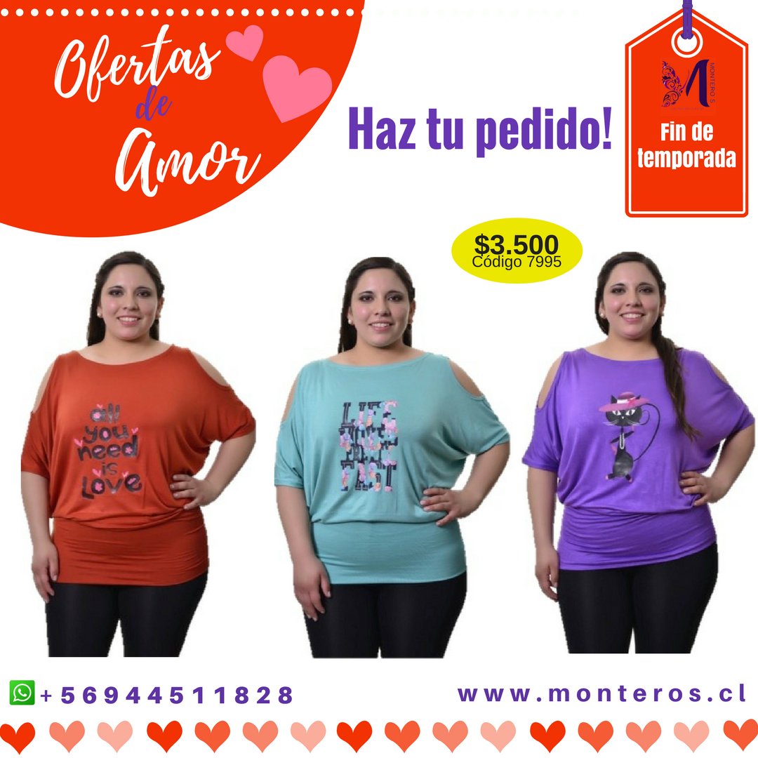 Continúan nuestras ofertas en esta semana del amor, haz tu pedido ya en monteros.cl ó al whatsapp +56944511828