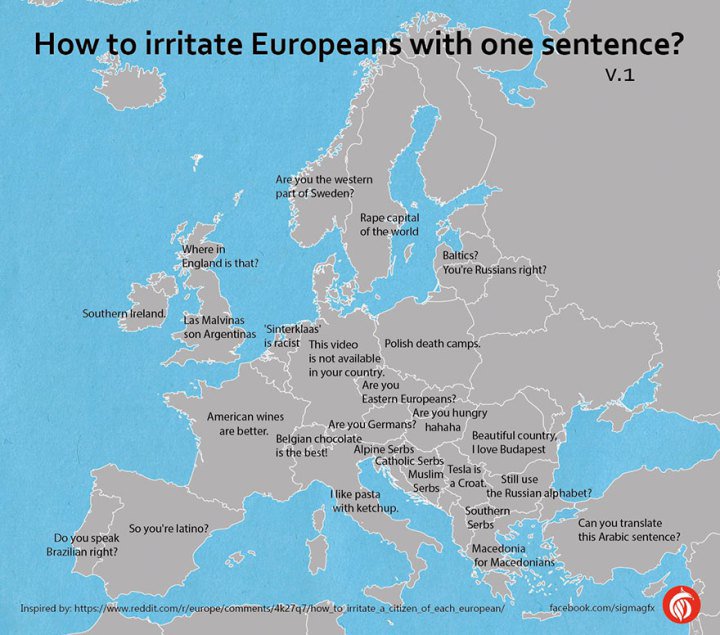 memolitioncom's tweet photo. How To Annoy Europeans With Just One Sentence
https://t.co/CXeD1oquci
#Europe #People https://t.co/1Gwwbsdy9M