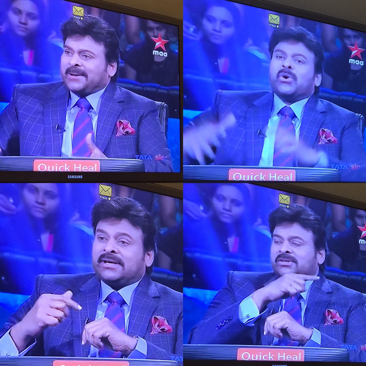 upasanakonidela's tweet photo. Guess what I came across while flipping channels a few min ago?Mamaya hosting the Telugu version of Kaun banega crorepati👏🏻👍🏻 glued to TV https://t.co/SFYMX8Z6X3