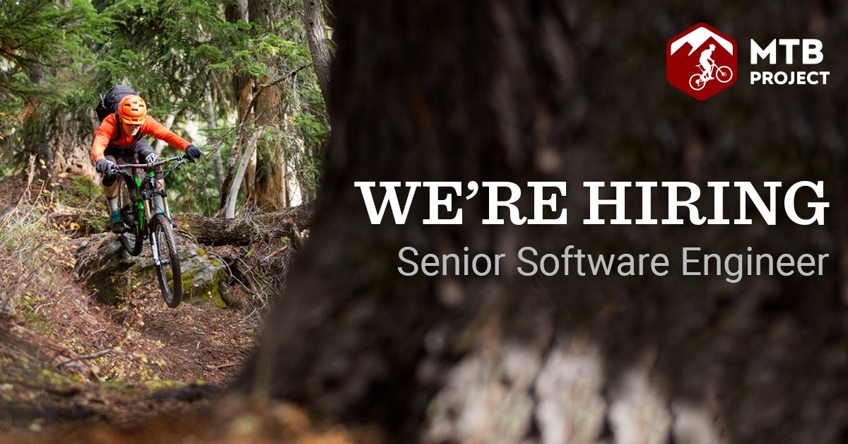 mtbproj's tweet image. We're looking for a sr. software engineer to join our team @MtnProject @TrailRunProject @hikingproject @PowderProj bit.ly/2l0u52G
