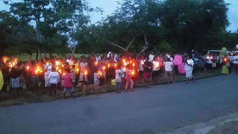 MelanesianWomen's tweet photo. Last night at #FortBena, UPNG to mark the death of #RubyLaufa, former #MissPNGPacific 2012-2013. #stopviolenceagainstwomen #agreatlost #RIP https://t.co/ULGo02Q1w8