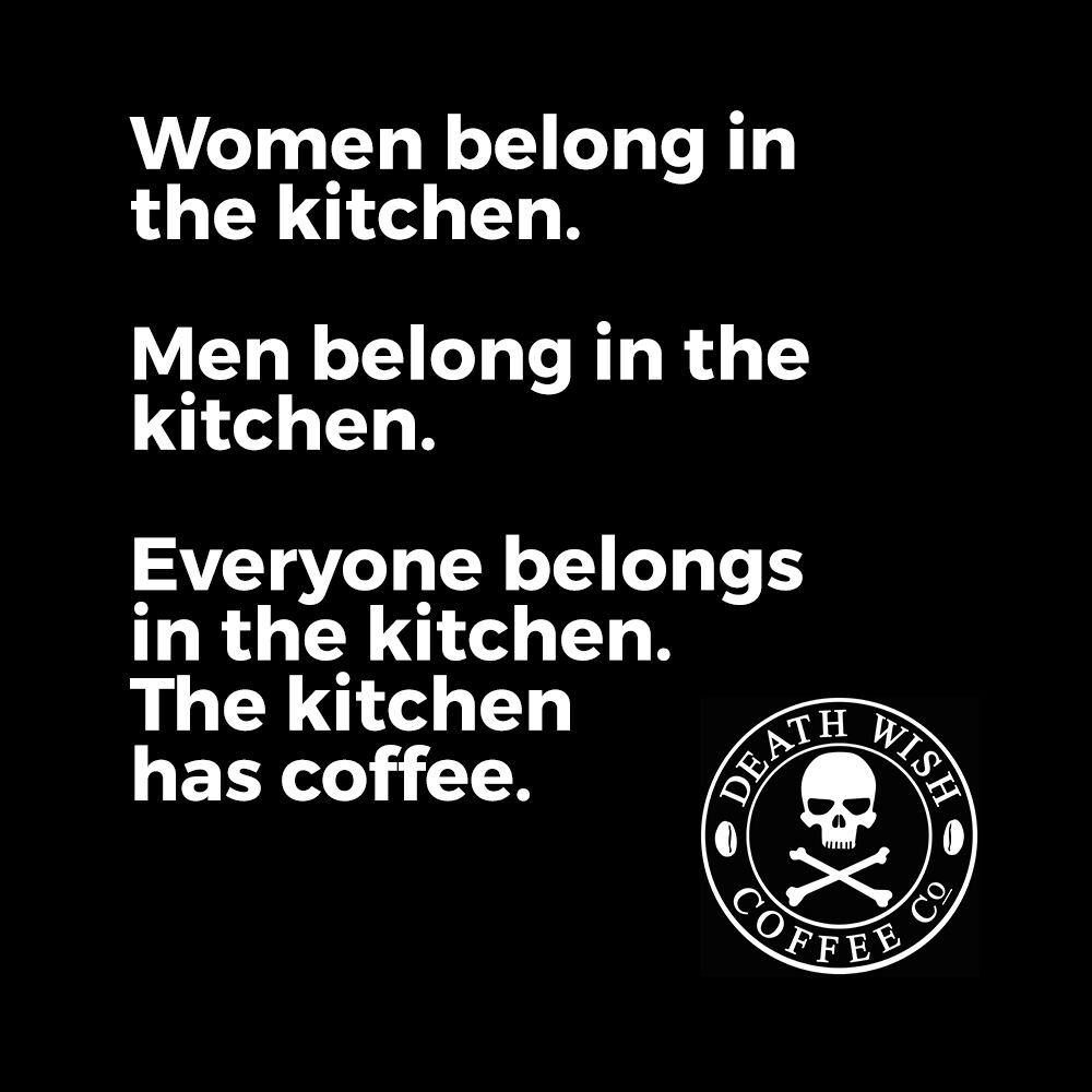 DeathWishCoffee's tweet photo. Party in the kitchen! https://t.co/mQMDpiprg2
