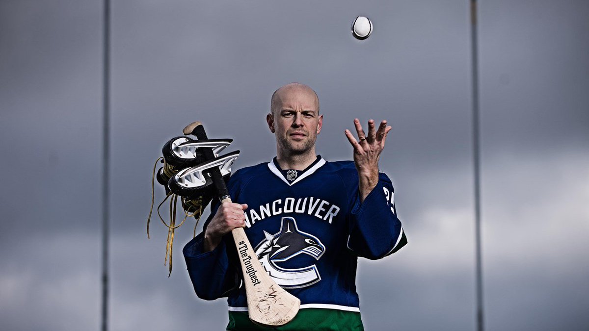 PittsburghGAA's tweet photo. Former #Canadian Ice Hockey star, #AlexAuld, swaps puck for club as he trades lives with Wexford #hurler, #LeeChin - https://t.co/5ydKl9olj3 https://t.co/MoujUlTYpk