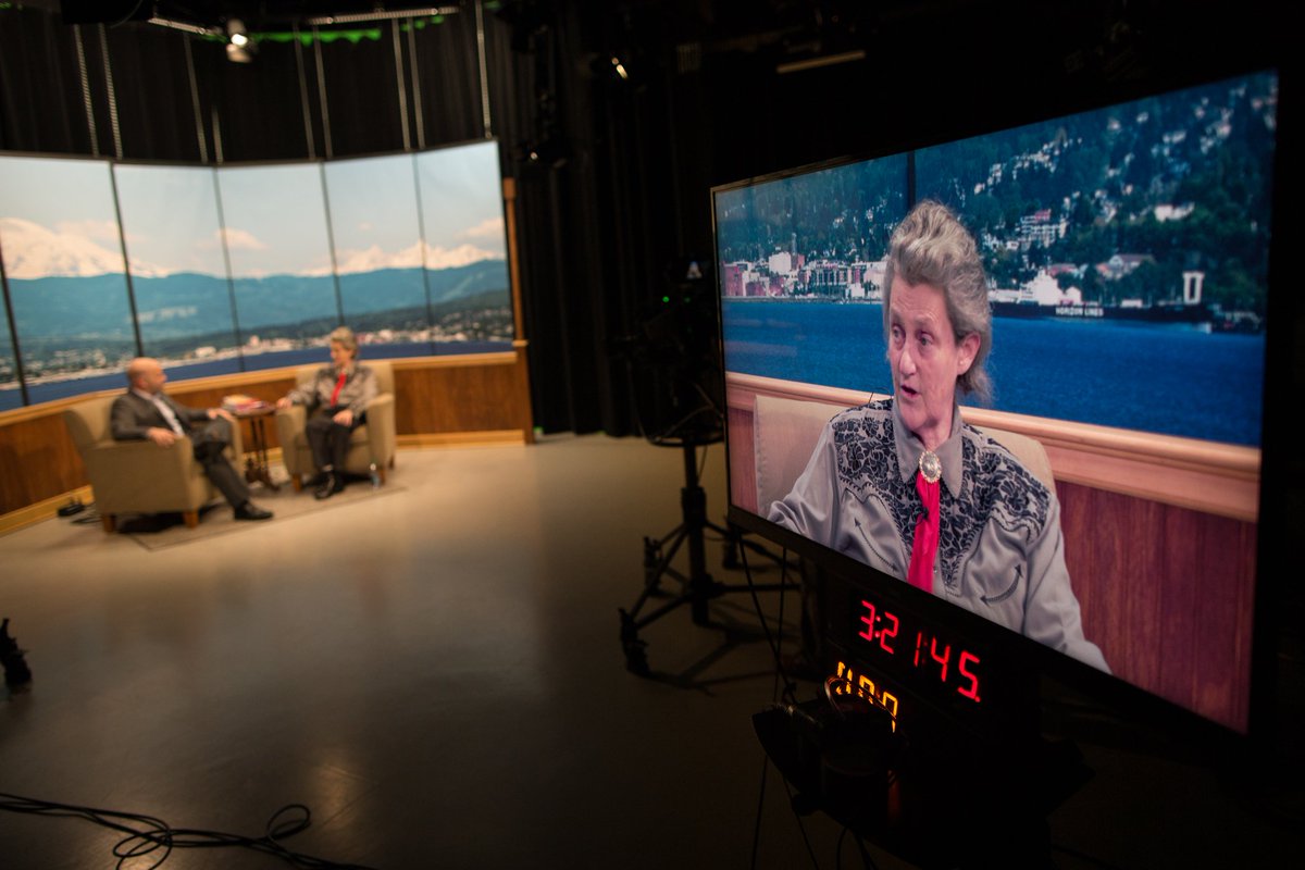 westernwindowtv's tweet photo. Here is a sneak peak at our interview with Temple Grandin! #WesternWindow #WWU https://t.co/OojUYYW6aE
