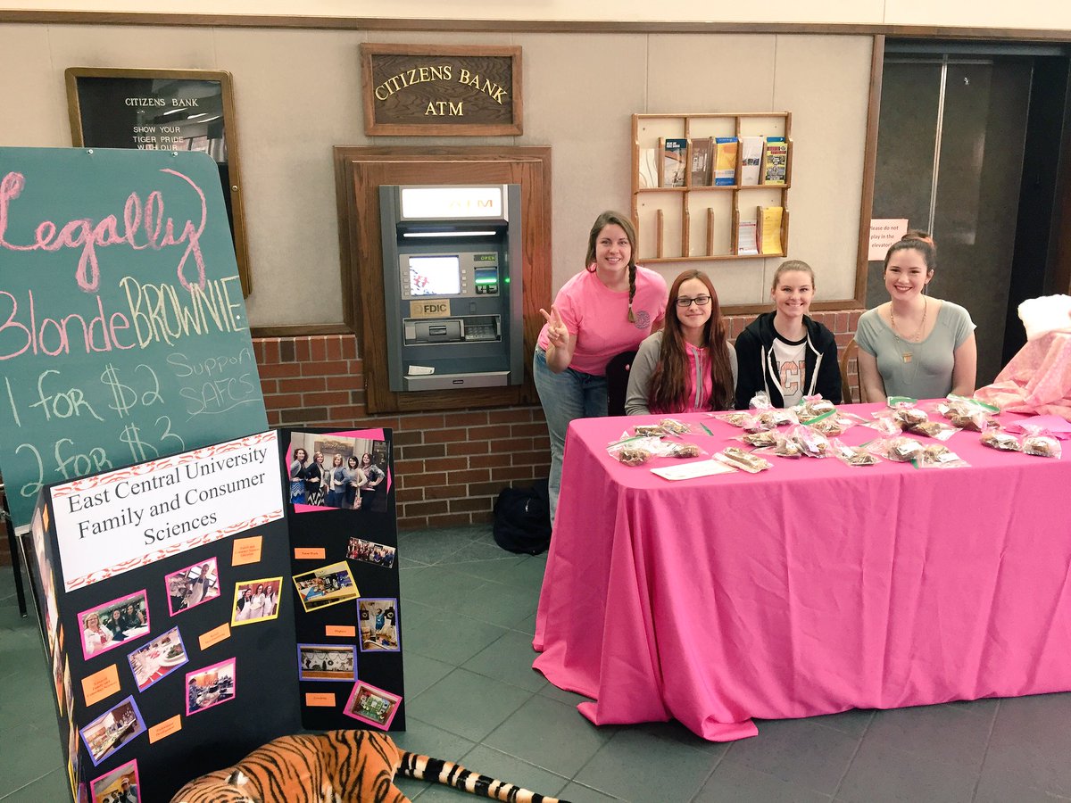 OOEY-GOOEY BLONDIES IN UC! $1.50 each OR $2 for 2! We're promoting for the theater departments musical 'Legally Blonde'!👠😍❤#TigerPride
