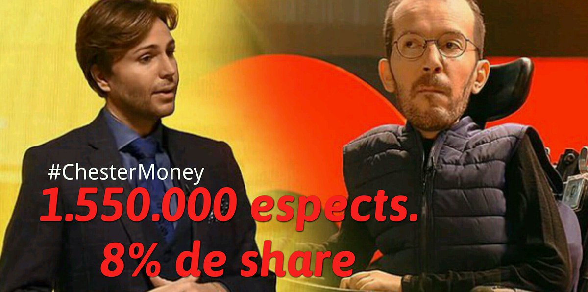 MasQTele's tweet photo. #ChesterMoney se convierte en lo más visto del domingo en @cuatro reuniendo a 1.550.000 espectadores (8% de share) @ristomejide https://t.co/GVSYVyQ6vp