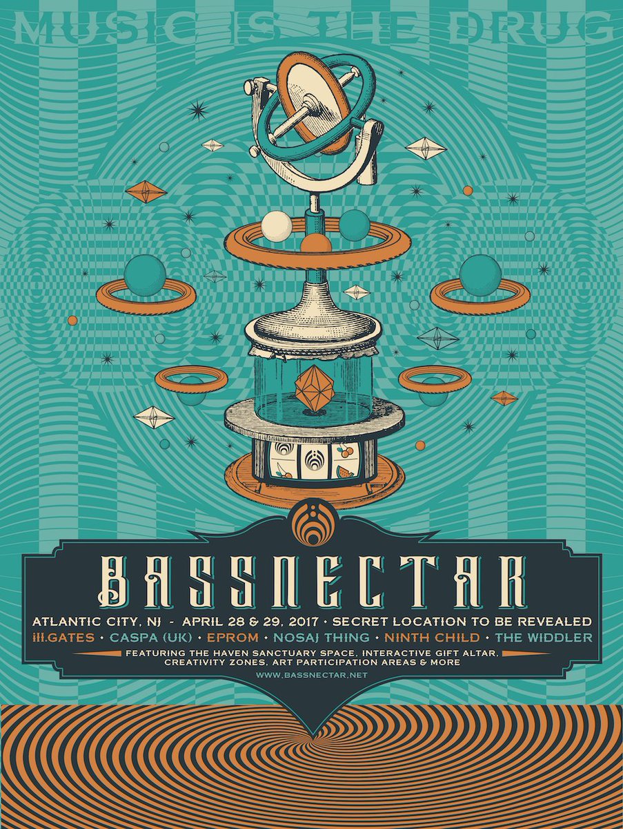 bassnectar's tweet photo. BASSLANTIC CITY - Another Bassnectar Family Gathering ✨ April 28+29 - Secret Location to be revealed at deep o’clock https://t.co/ON7P50fNh2 https://t.co/RtVOZ4Tkan