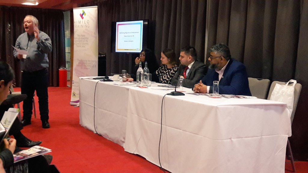 LibanObsiye's tweet photo. @djfrombristol Introducing @AshleyCHousing #rethinkingrefugees conference distinguished panellists. Gr8 discussions #Effectiveintegration https://t.co/kOlX7qhJMu