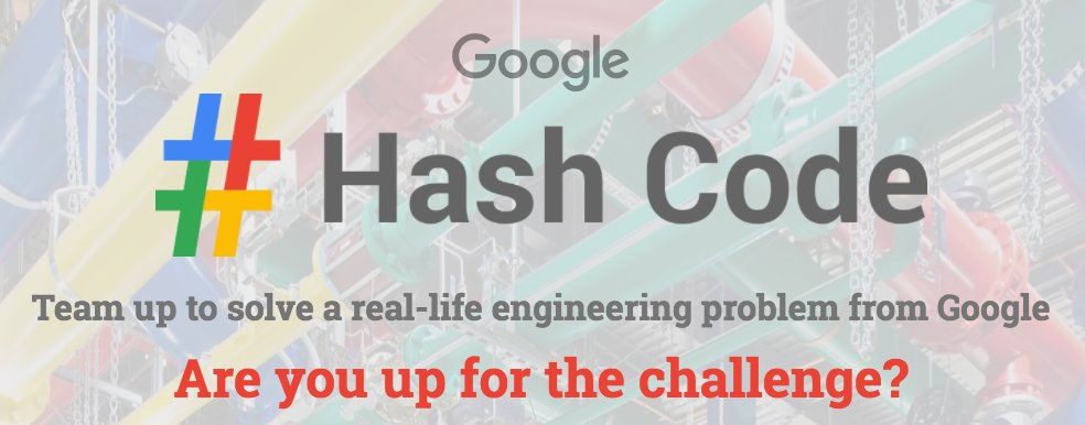 holfelder's tweet image. Are you #ready4hashcode? Only one more week to signup for #hashcode2017 at hashcode.withgoogle.com! Please spread the word!