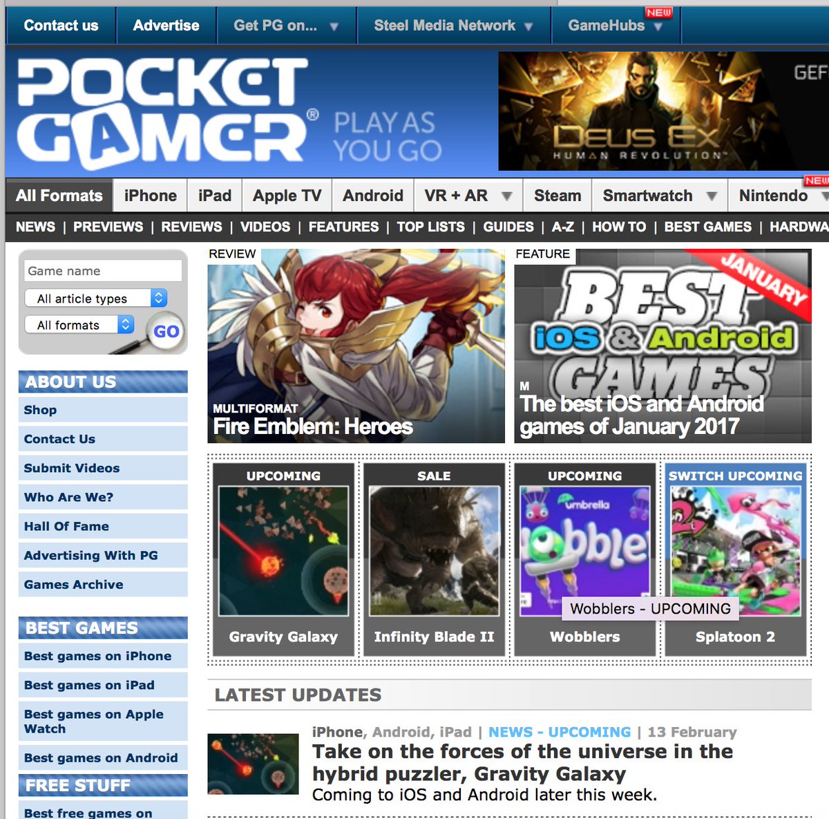 PixelByteLTD's tweet image. pocketgamer.co.uk/r/Android/Grav… More news coverage of Gravity Galaxy from @PocketGamer!😁Coming out Thursday for #iOS #Android #Mobile #IndieDev