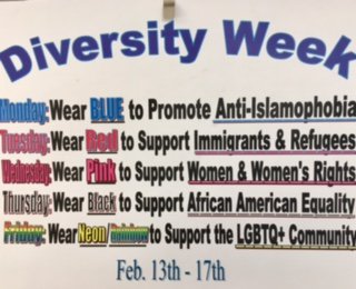 GCMReveille's tweet photo. It's Diversity Week at GCM! Show your support for all members of the Marshall community, and celebrate everything that makes us awesome! https://t.co/c6R9iJfhbB