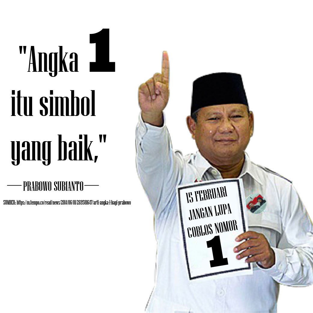 Kumpulan Meme On Twitter 4 Angka 1 Itu Simbol Yang Baik Kata Pak