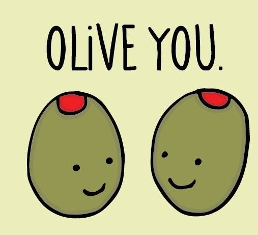 safelyfiled's tweet photo. Olive the puns in #MondayPun https://t.co/HcXaHdpAnI