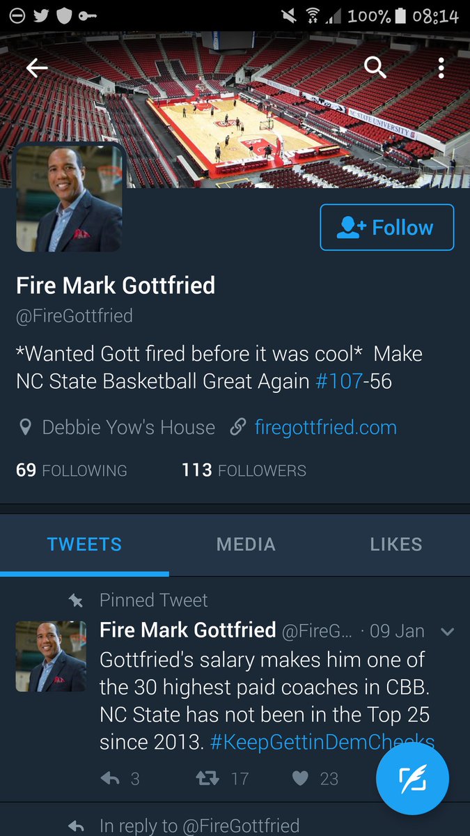 rojamtwo's tweet photo. They're making twitter pages for this now 😂😂 #FireGottfried https://t.co/iZDHA3oDfM