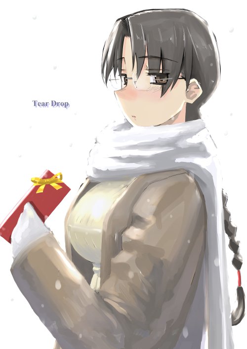 【バレンタイン絵】その1。いつもと塗り方をちょと変えてざくざくてきとーに塗った感。健全。 