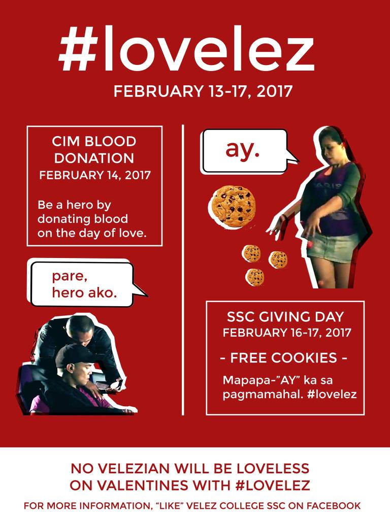 VelezSSC's tweet photo. No Velezian will be loveless on Valentines with #lovelez! https://t.co/FOGwAI5bmF