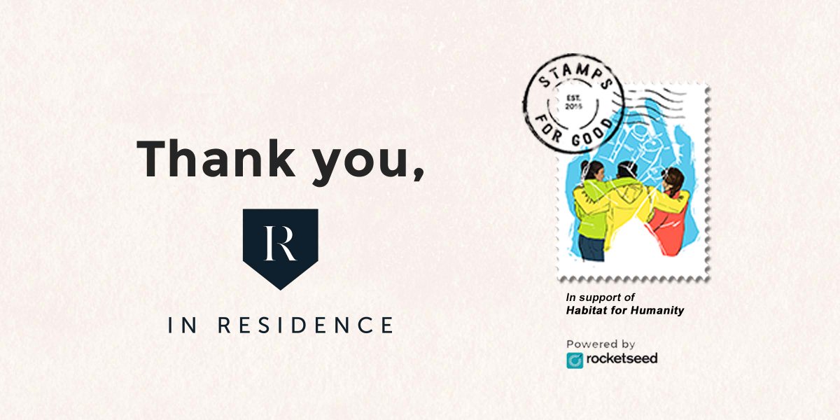 StampsForGood's tweet photo. Shout out to In Residence who bought our @HFHSouthAfrica stamp! DM us if you'd like to get involved! https://t.co/IBk10j6wxJ